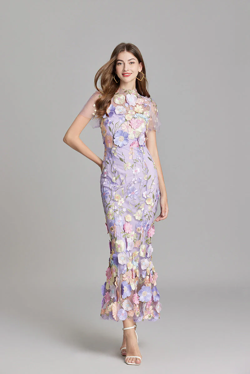 Alba | Elegant Sleeveless Embroidered Women's Maxi Dress - Image 12