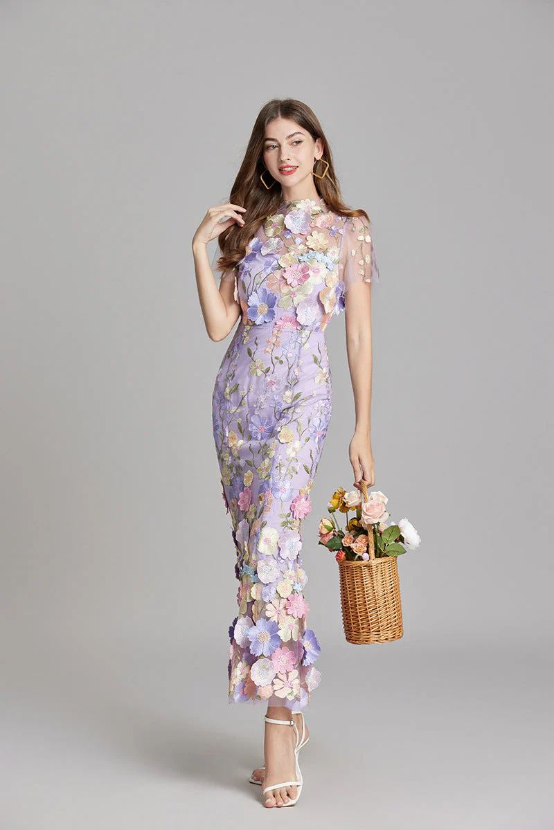 Alba | Elegant Sleeveless Embroidered Women's Maxi Dress - Image 13