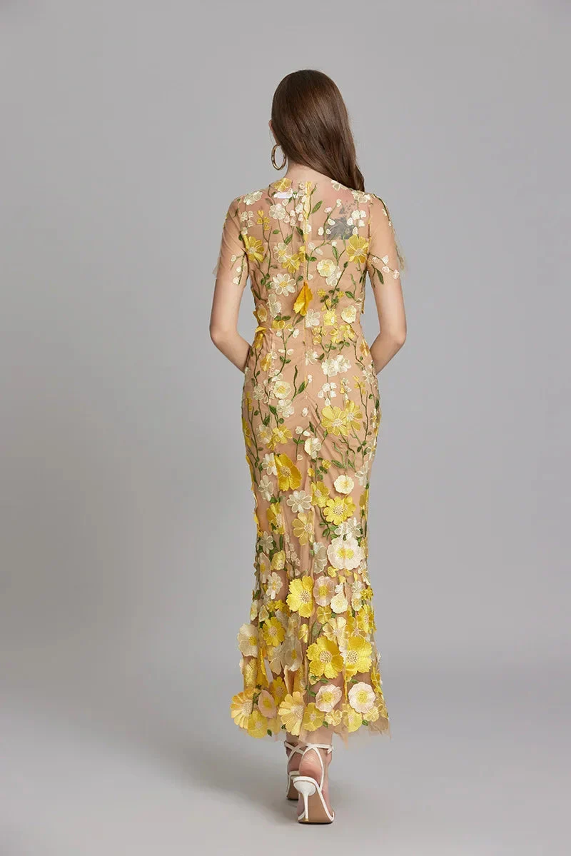 Alba | Elegant Sleeveless Embroidered Women's Maxi Dress - Image 18