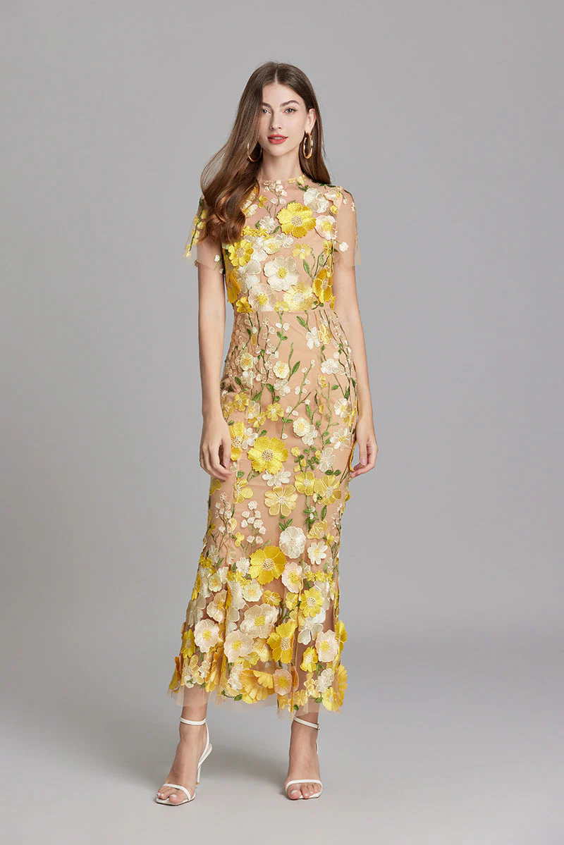 Alba | Elegant Sleeveless Embroidered Women's Maxi Dress - Image 19