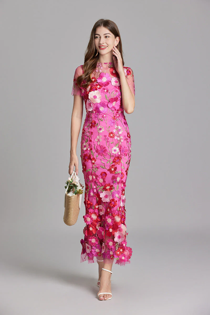 Alba | Elegant Sleeveless Embroidered Women's Maxi Dress - Image 2