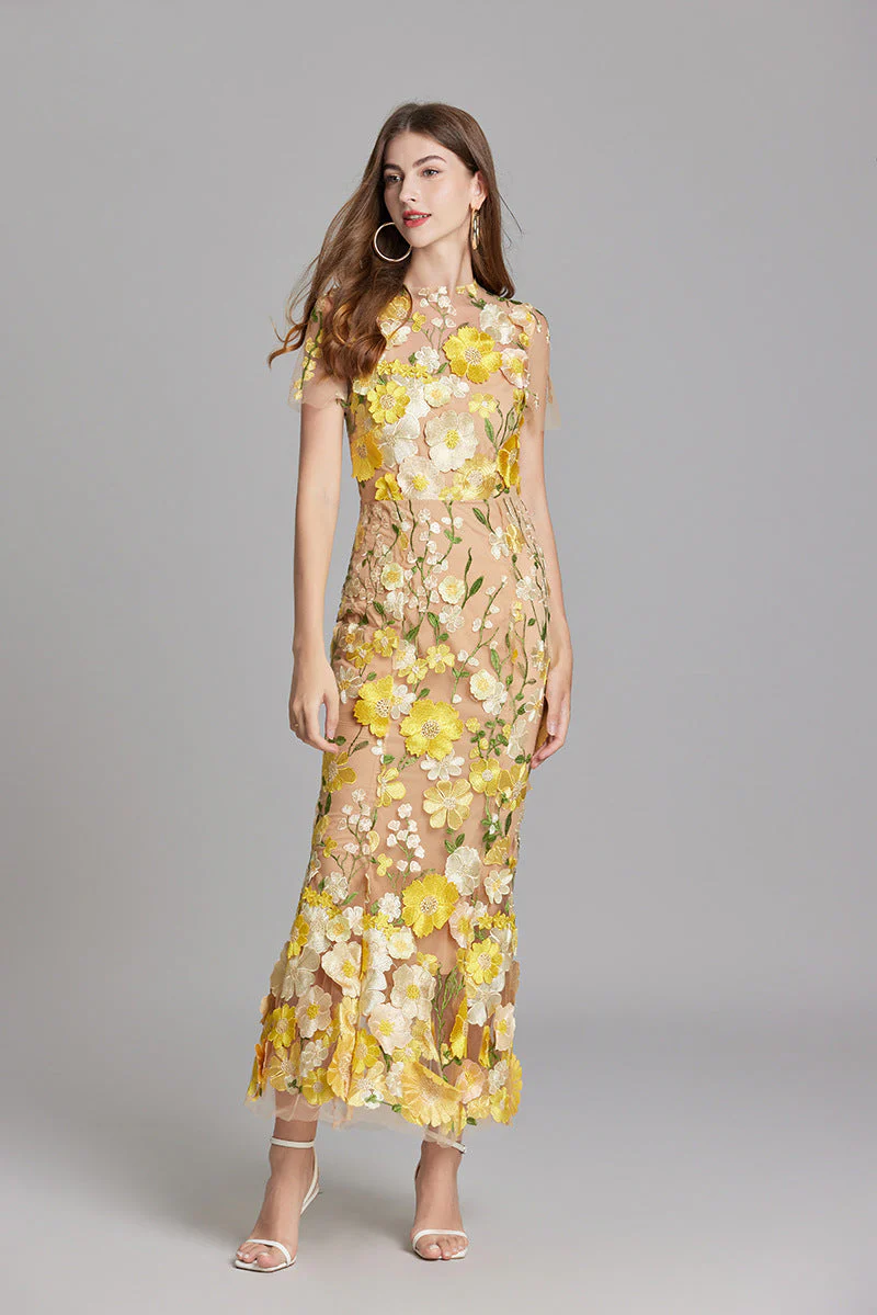 Alba | Elegant Sleeveless Embroidered Women's Maxi Dress - Image 20