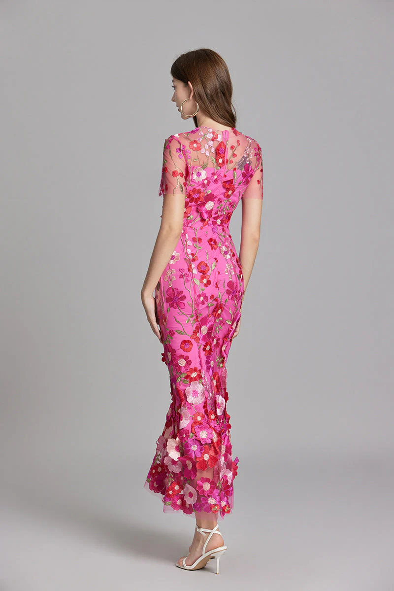 Alba | Elegant Sleeveless Embroidered Women's Maxi Dress - Image 5