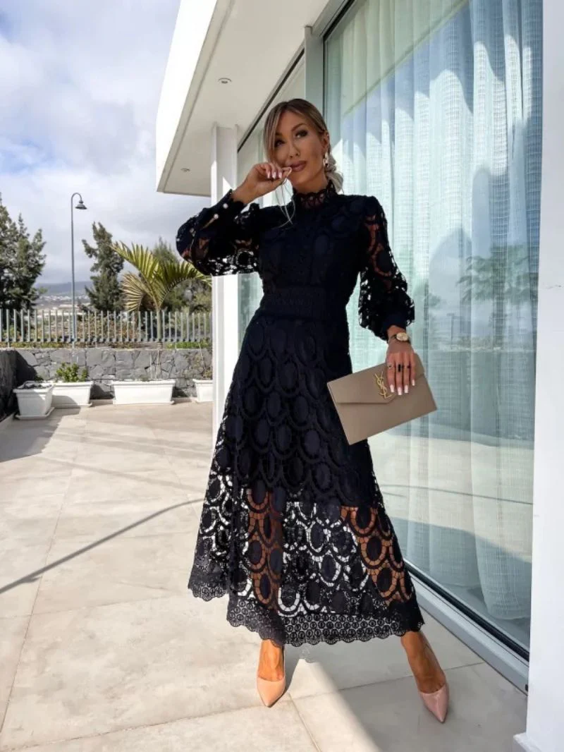 Alisha - Women's Elegant Lace Bodycon Dress - Image 3