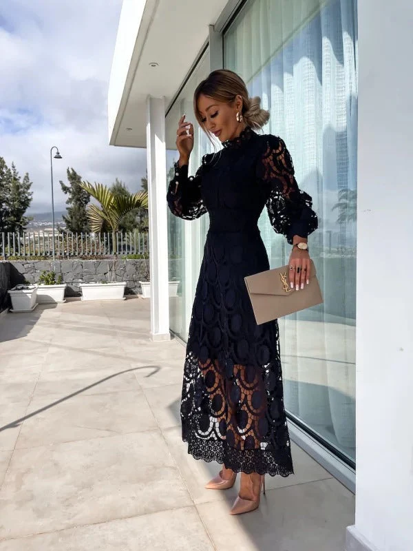 Alisha - Women's Elegant Lace Bodycon Dress - Image 4
