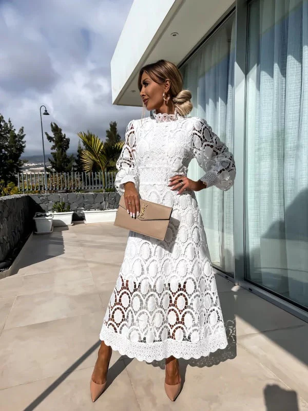 Alisha - Women's Elegant Lace Bodycon Dress - Image 5