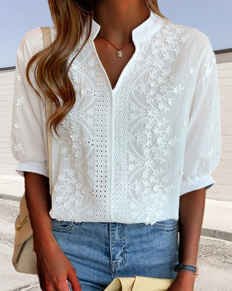 Amelie | Chic Puff Sleeve Blouse - Image 2