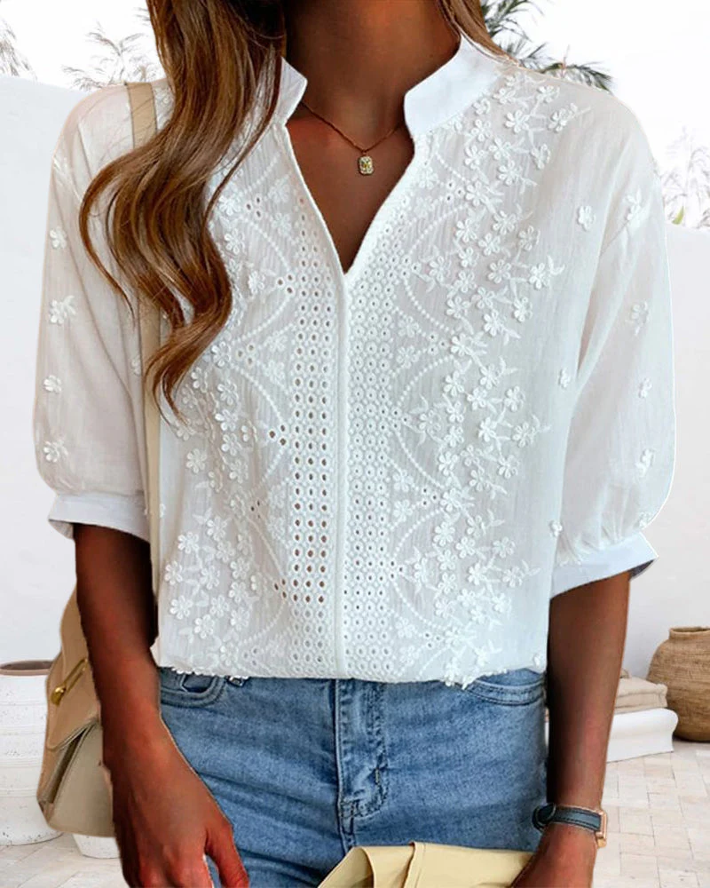 Amelie | Chic Puff Sleeve Blouse - Image 3