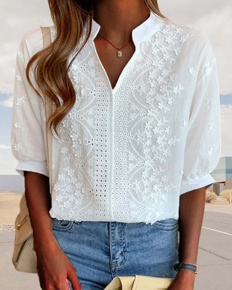 Amelie | Chic Puff Sleeve Blouse - Image 4
