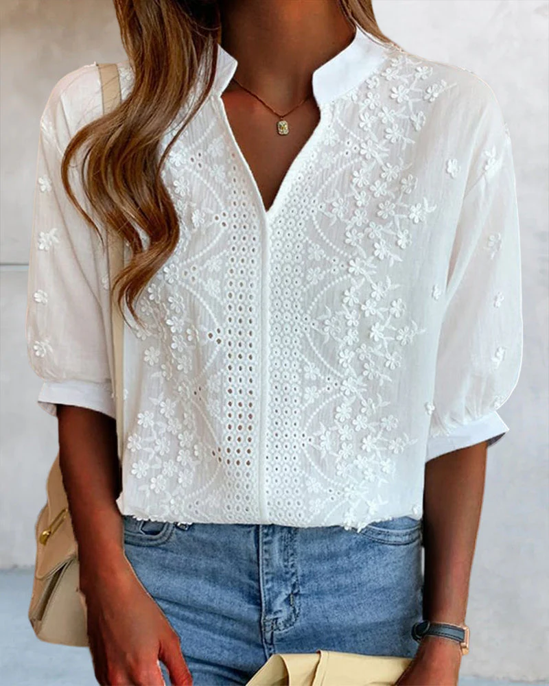 Amelie | Chic Puff Sleeve Blouse - Image 6