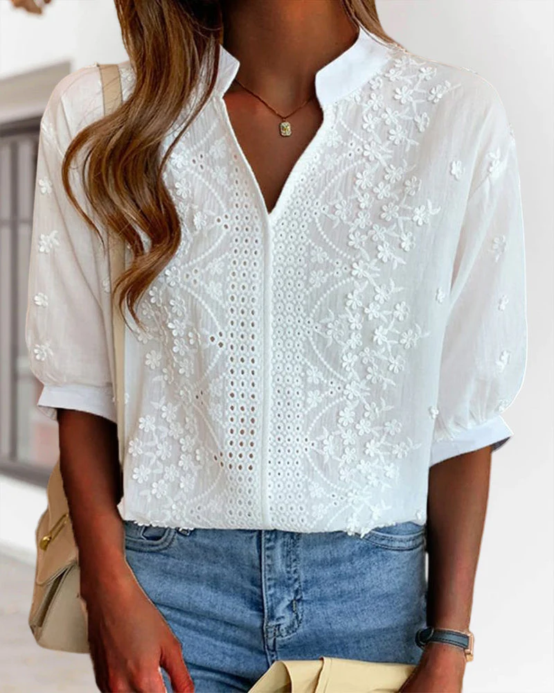 Amelie | Chic Puff Sleeve Blouse - Image 7