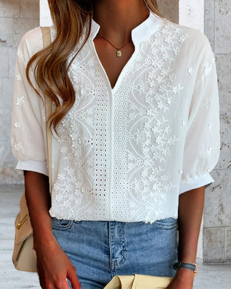 Amelie | Chic Puff Sleeve Blouse - Image 8