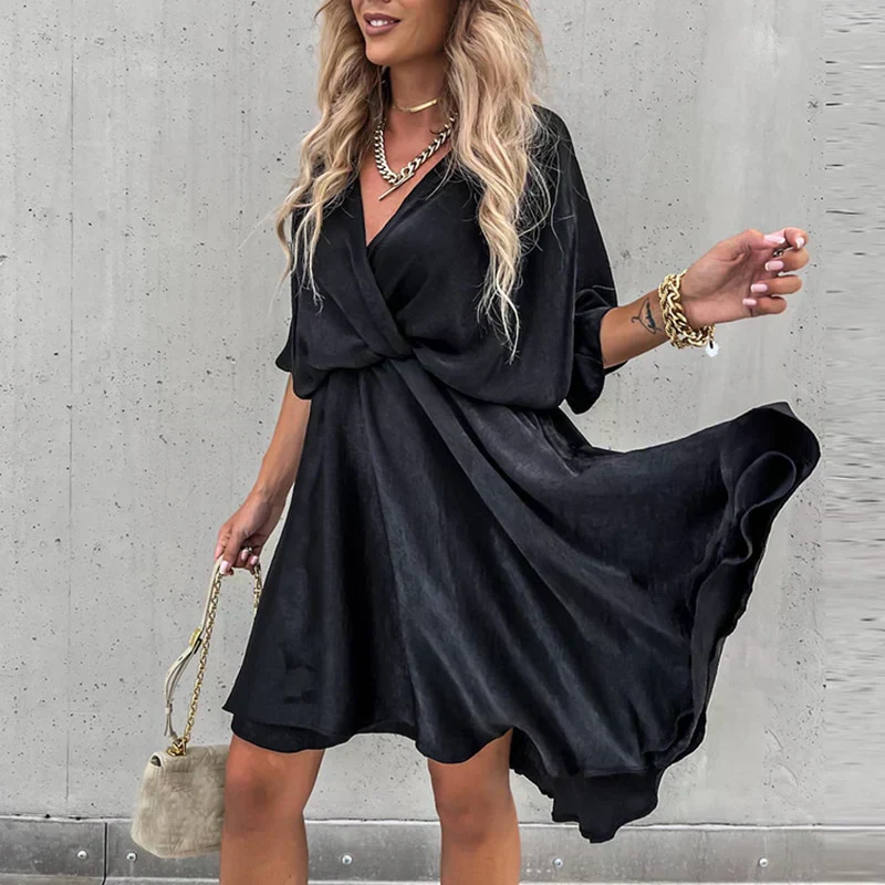 Arwena | Chic Flowy Mini Dress - Image 7