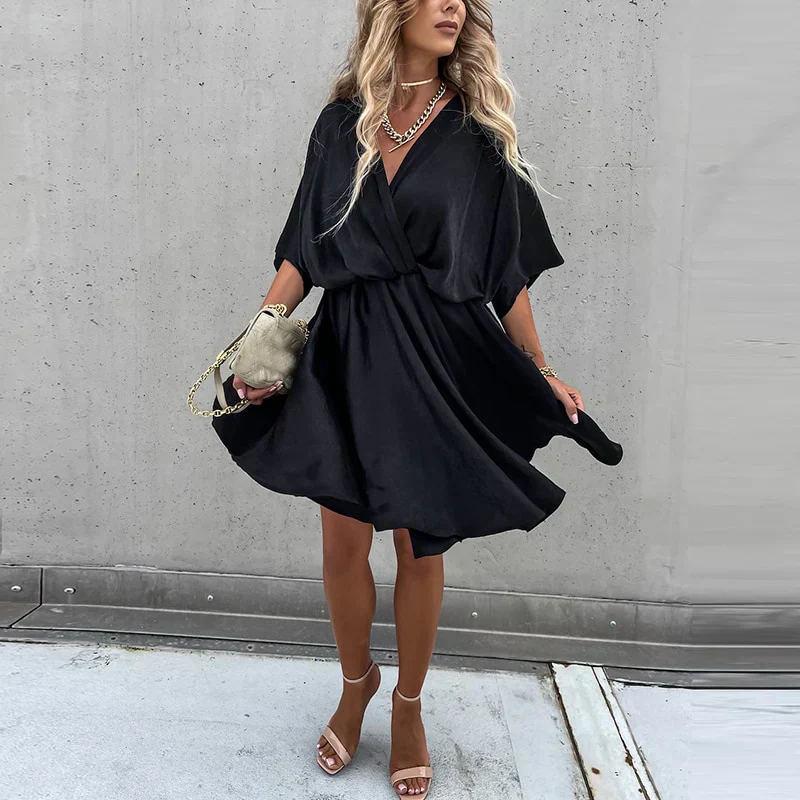 Arwena | Chic Flowy Mini Dress - Image 8