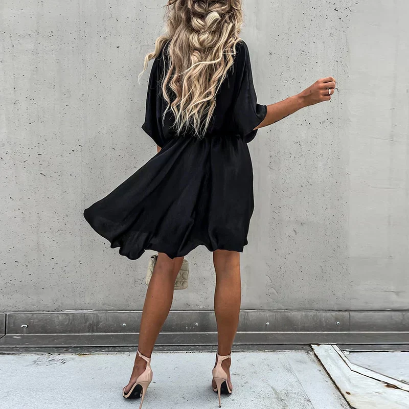 Arwena | Chic Flowy Mini Dress - Image 9