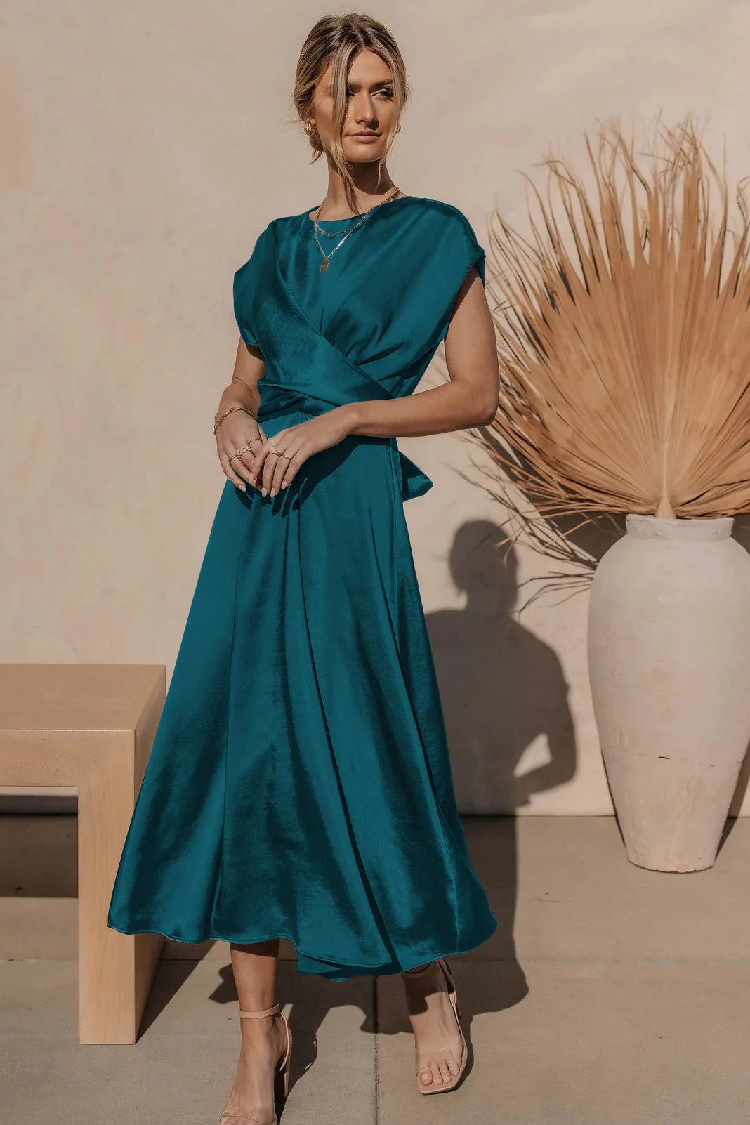 Astra | Elegant Silk Midi Dress