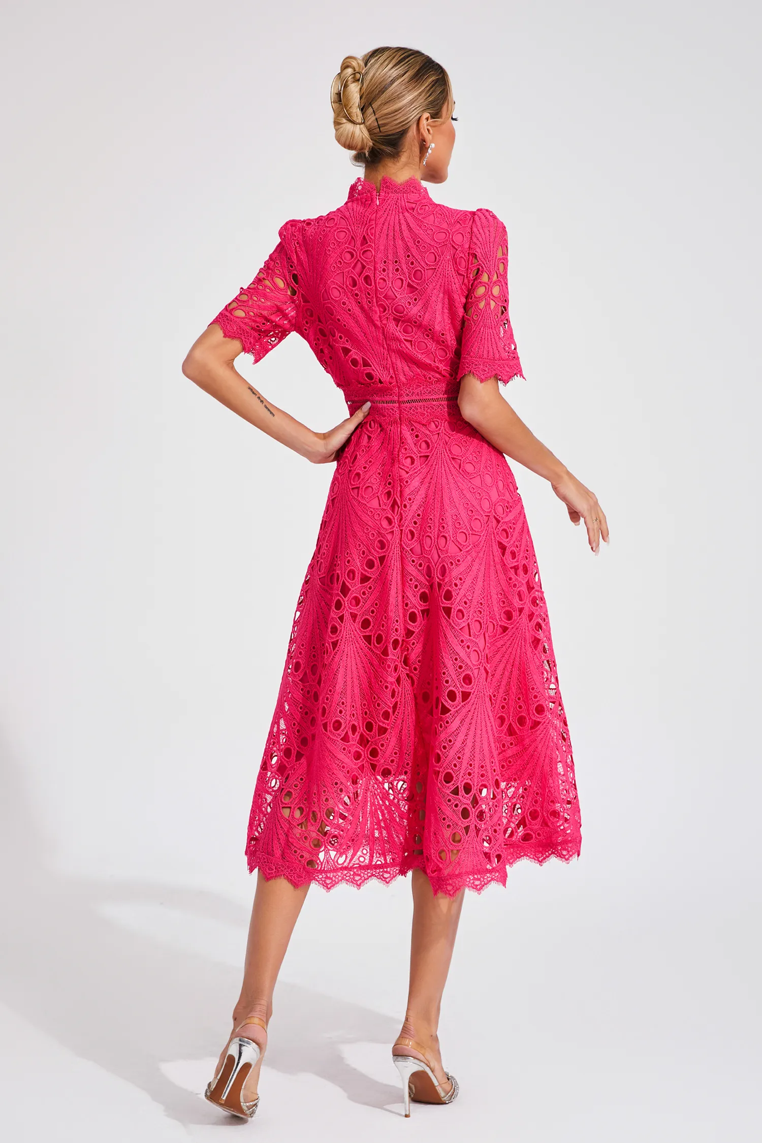 Aviana | Women's Elegant Lace Midi Dress - Image 7