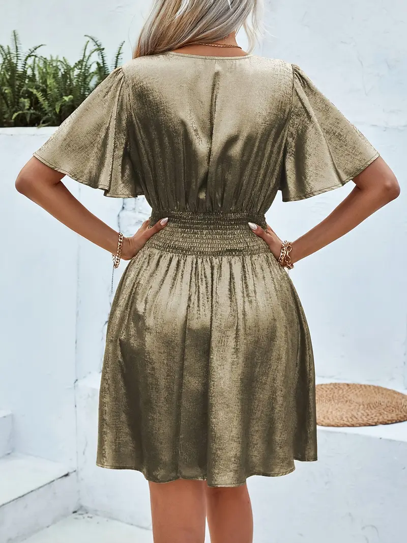 Beatrix | V-neck Mini Dress - Image 12