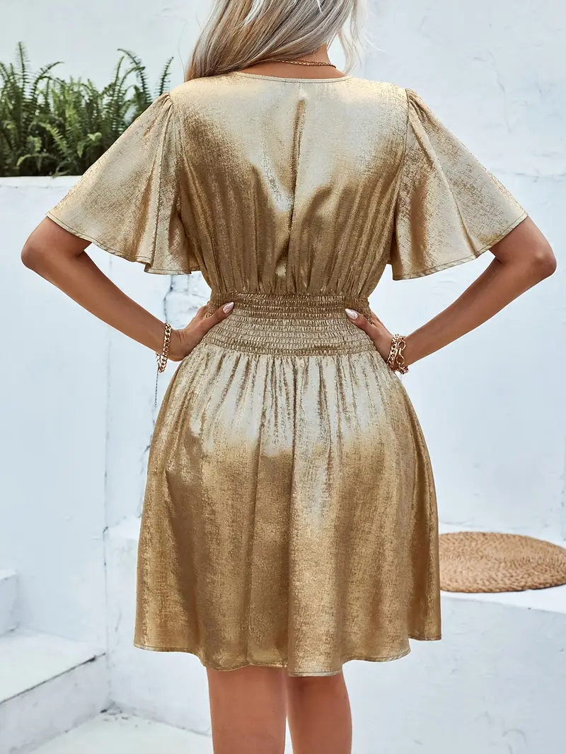 Beatrix | V-neck Mini Dress - Image 6