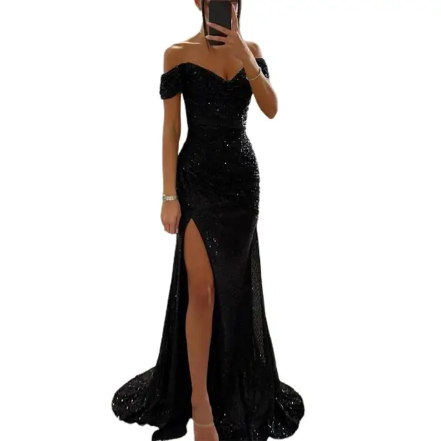 Beatrix | Women's Sequin Evening Gown - Image 2