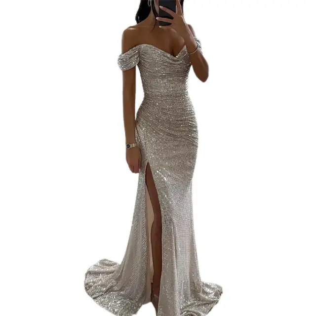 Beatrix | Women's Sequin Evening Gown - Image 3