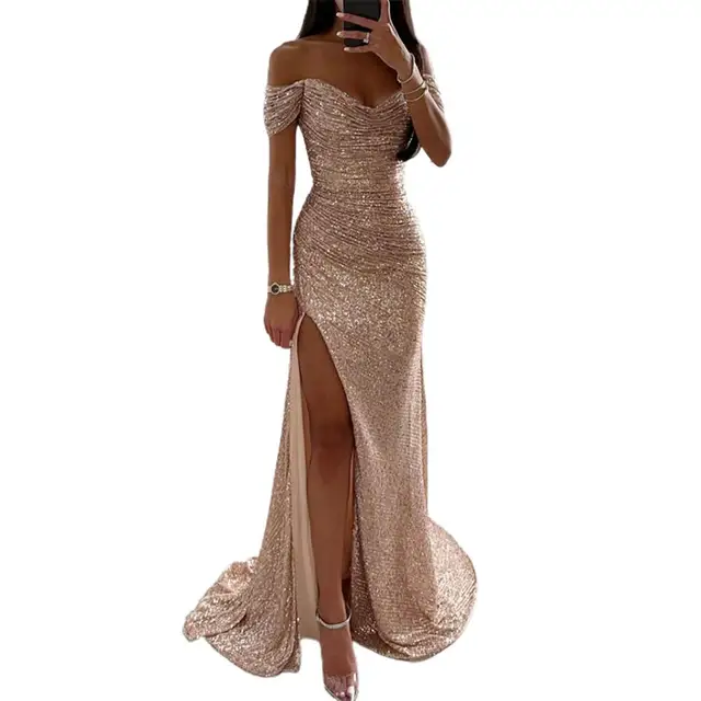 Beatrix | Women's Sequin Evening Gown - Image 5