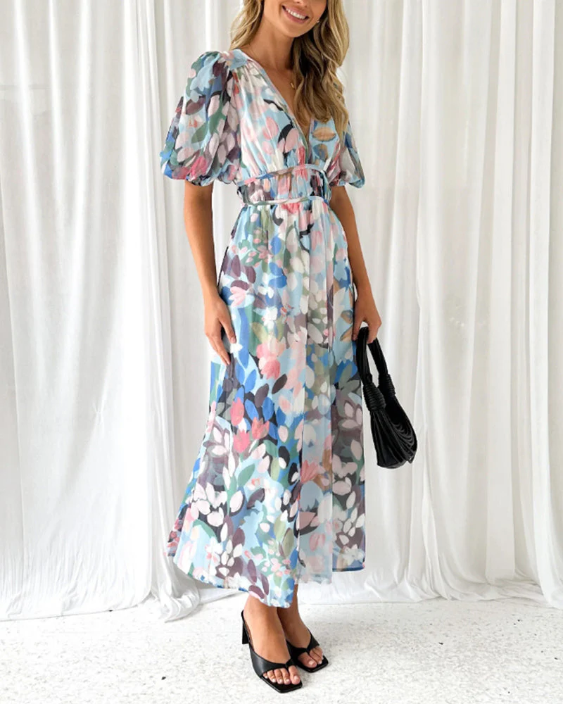 Bella | Elegant Floral Maxi Dress - Image 11