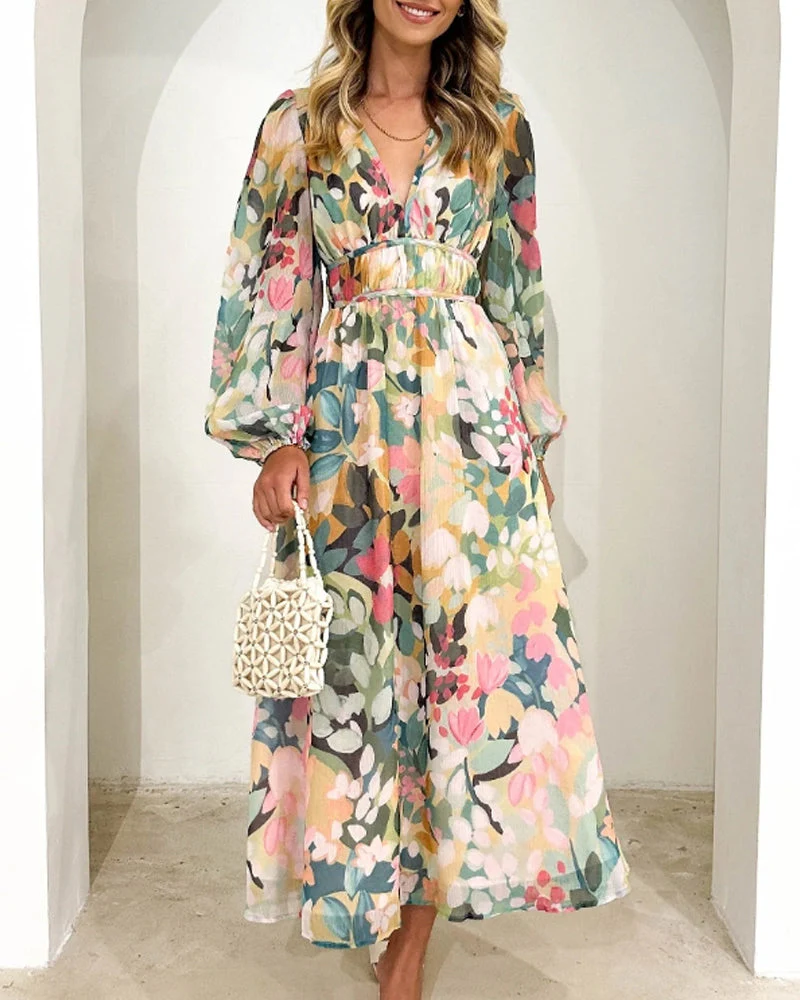 Bella | Elegant Floral Maxi Dress - Image 3