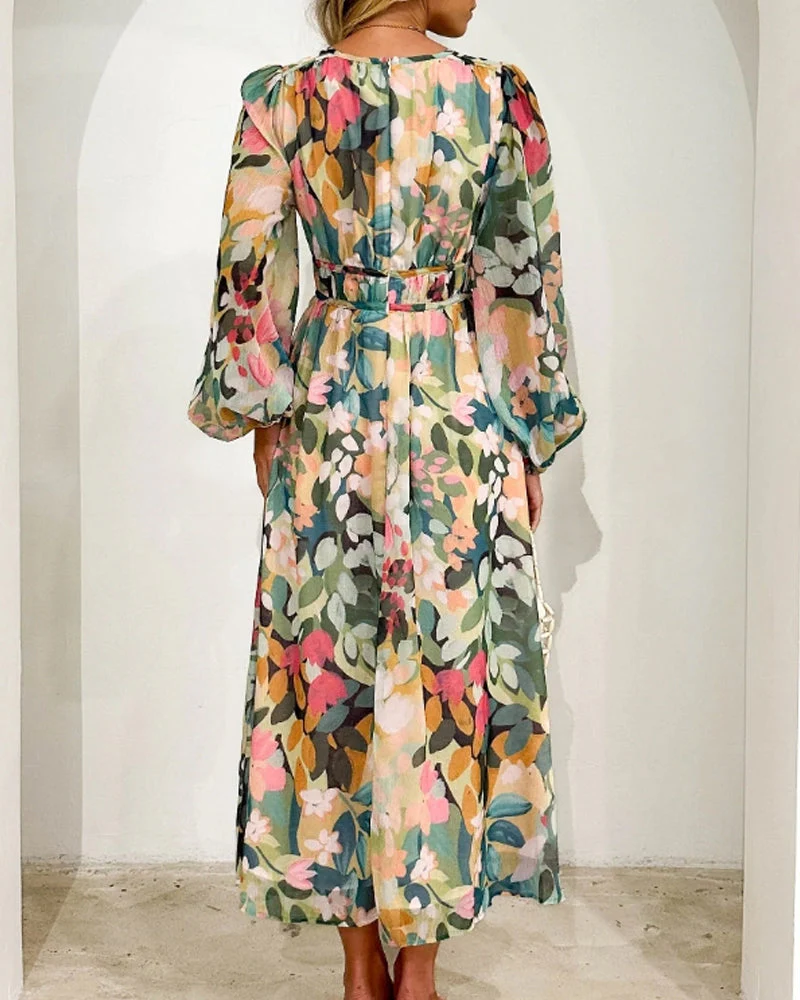 Bella | Elegant Floral Maxi Dress - Image 4