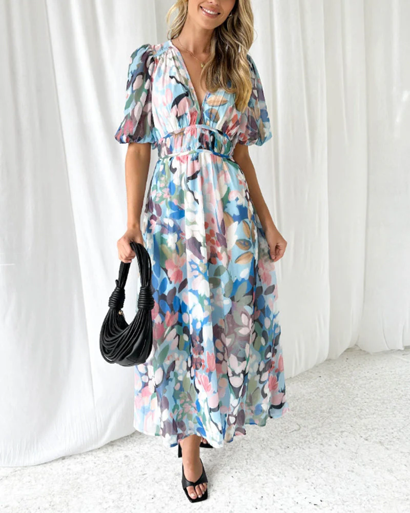 Bella | Elegant Floral Maxi Dress - Image 9