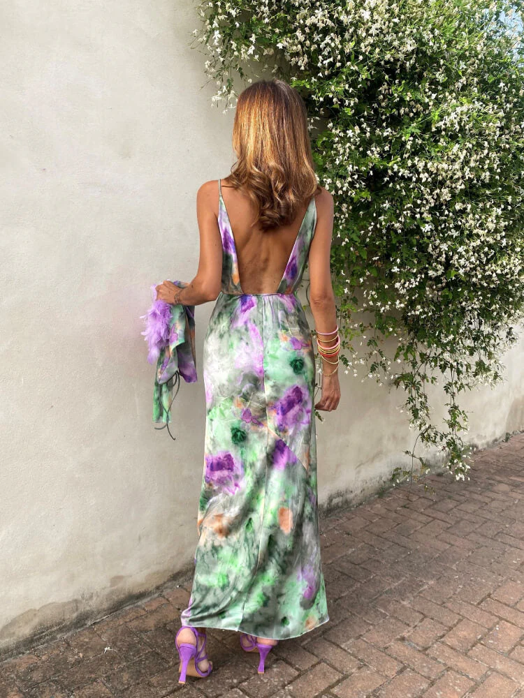 Blythe | Maxi Stylish Halo-Dyed Dress - Image 3