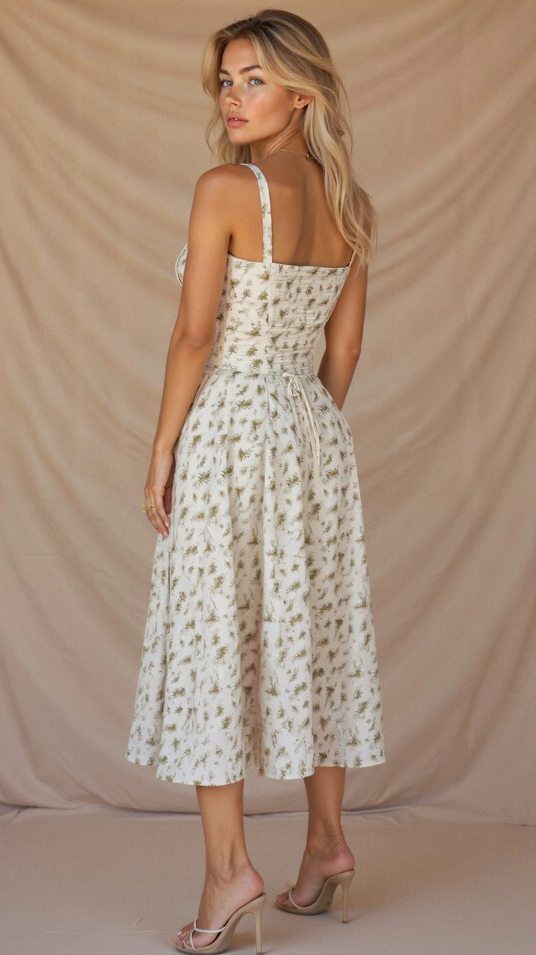 Briony | Corset Midi Dress - Image 10