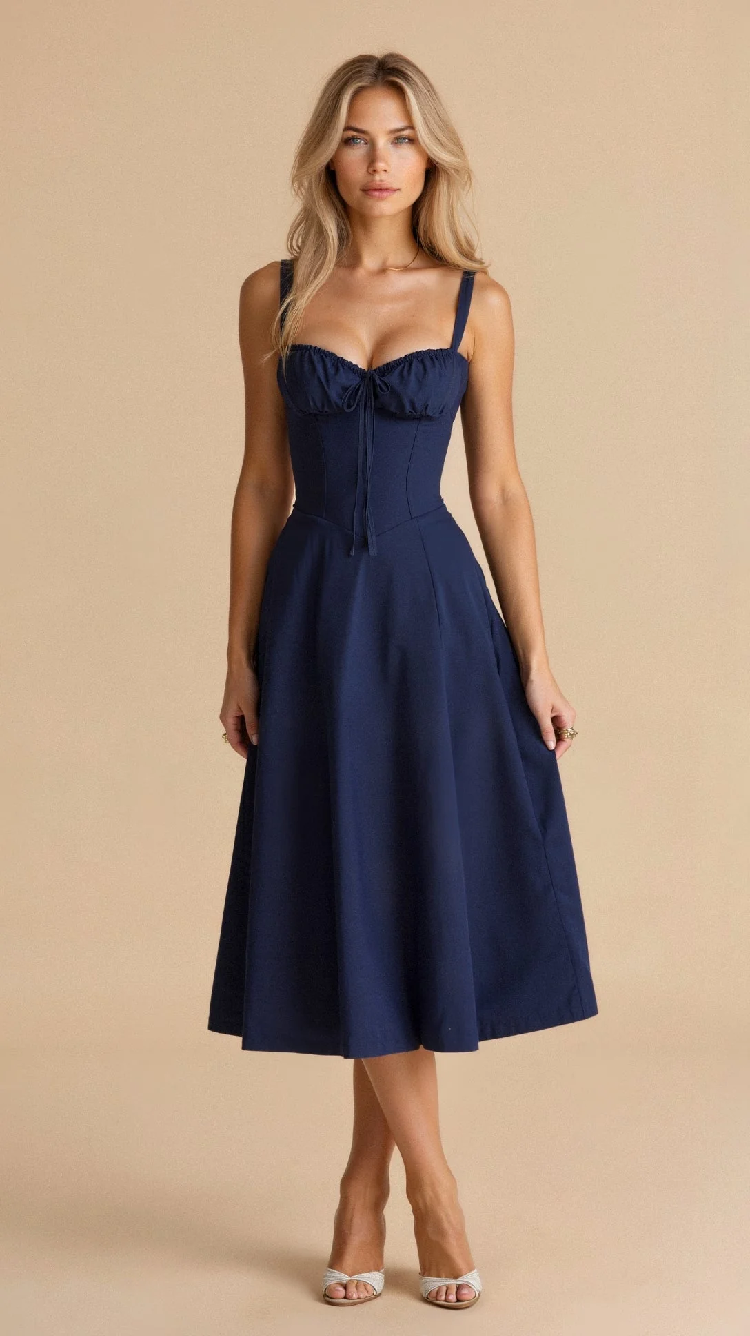 Briony | Corset Midi Dress - Image 15