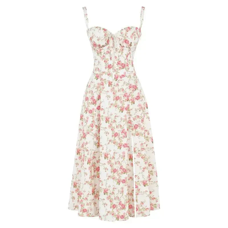 Briony | Corset Midi Dress - Image 19