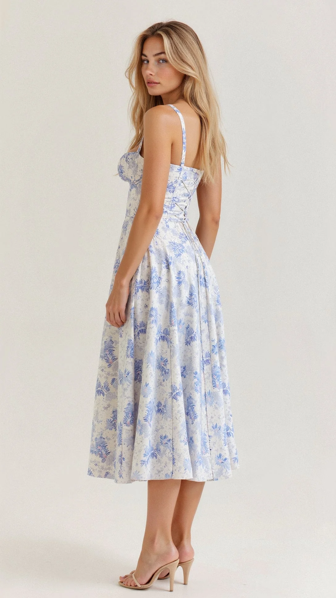 Briony | Corset Midi Dress - Image 8