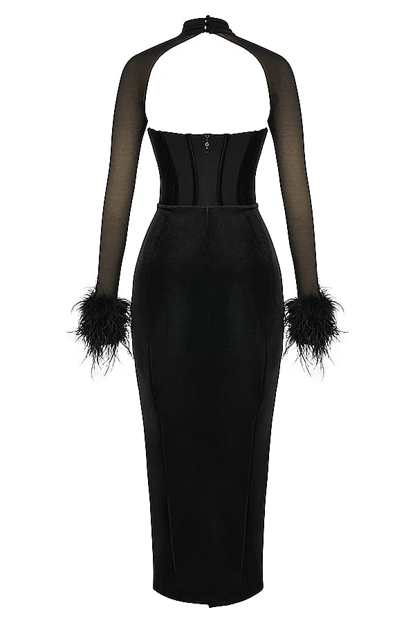 Bryher | Velvet Corset Maxi Dress - Image 11