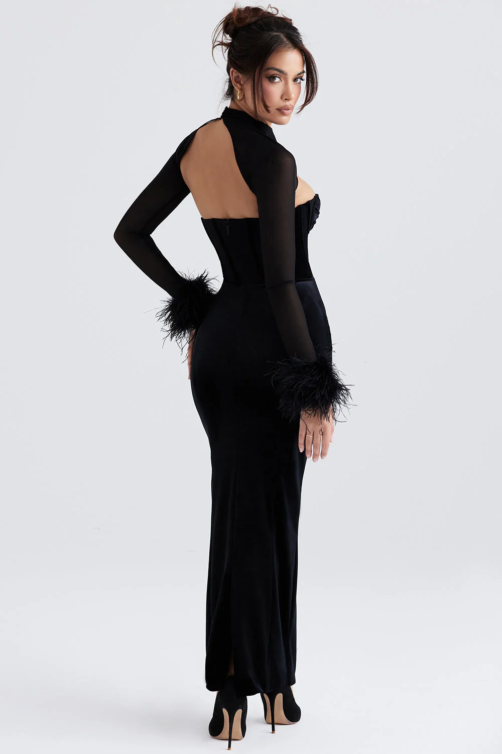 Bryher | Velvet Corset Maxi Dress - Image 2