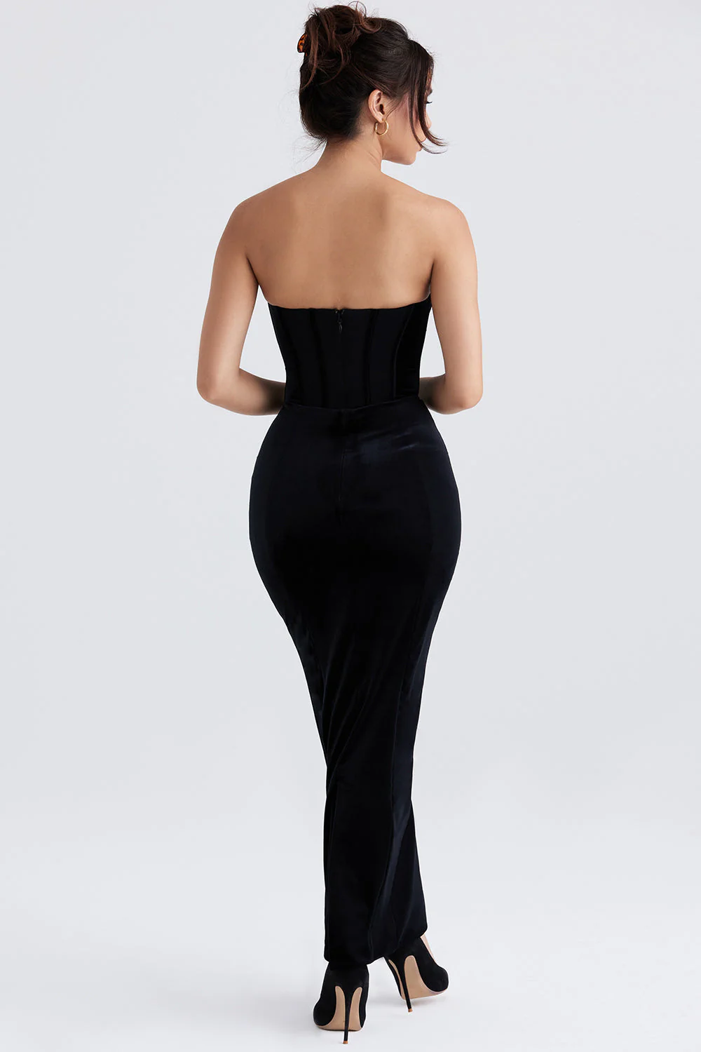 Bryher | Velvet Corset Maxi Dress - Image 7