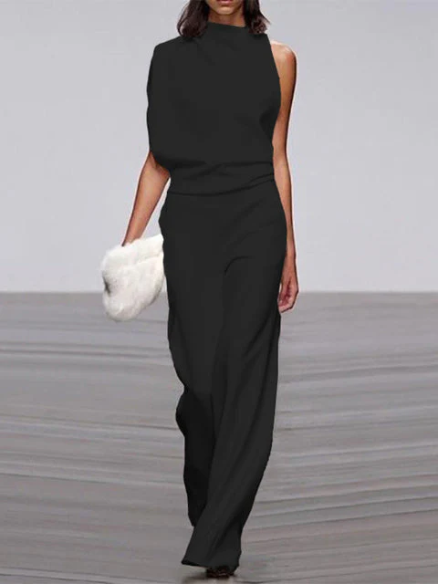 Calista | Round Neckline Jumpsuit