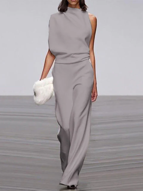 Calista | Round Neckline Jumpsuit - Image 2