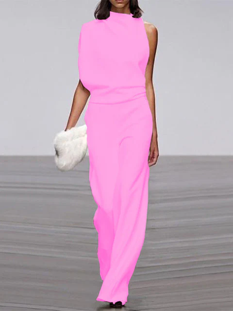 Calista | Round Neckline Jumpsuit - Image 3