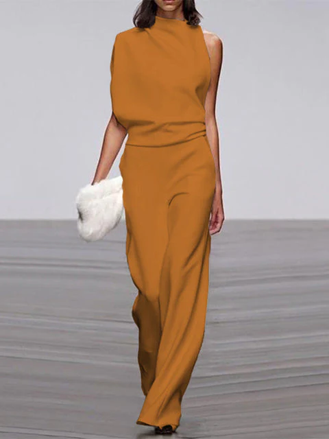 Calista | Round Neckline Jumpsuit - Image 9