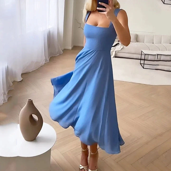 Calla | Women's Sleeveless A-Line Dress - Image 3