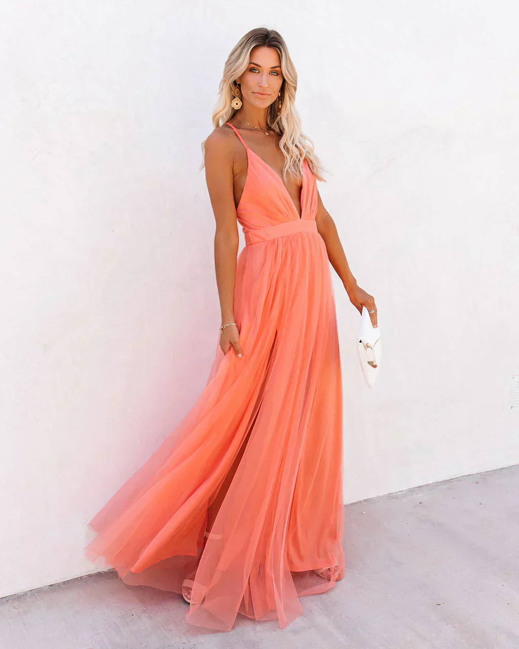 Camilla | Long V-Neck Dress