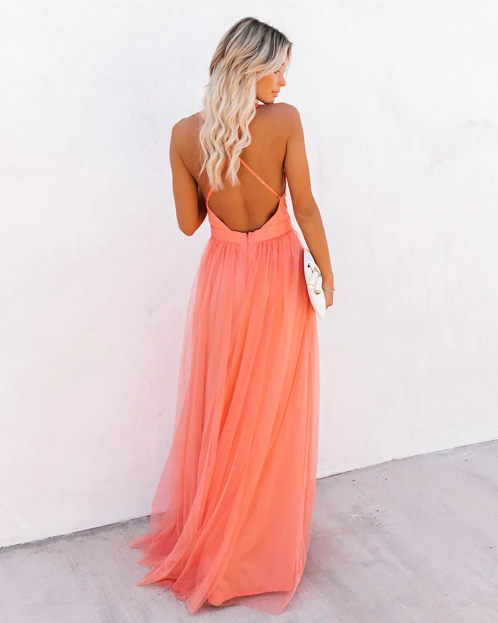 Camilla | Long V-Neck Dress - Image 2