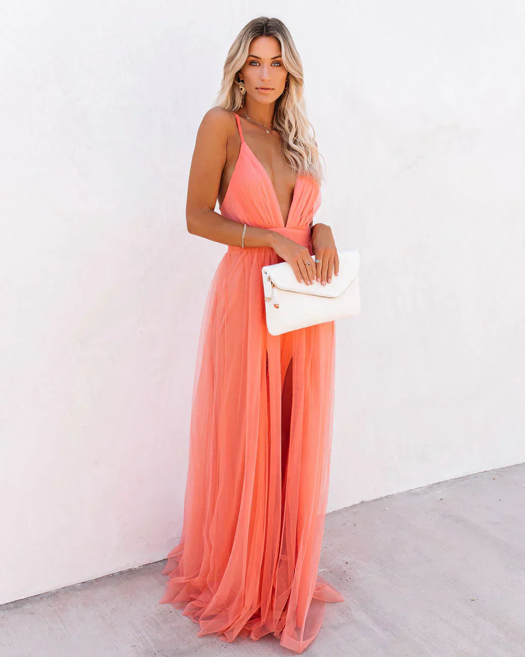 Camilla | Long V-Neck Dress - Image 7