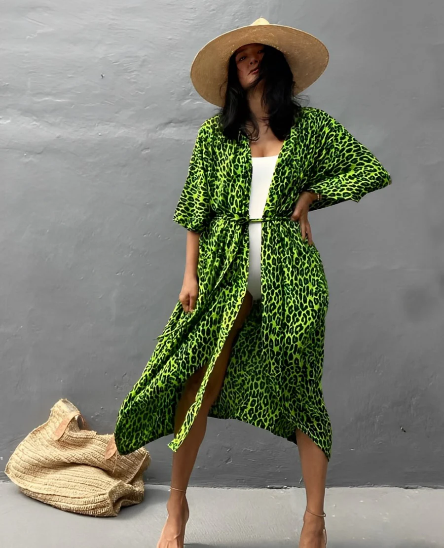 Cecily | Boho Kimono Dress Cover-Up - Image 10