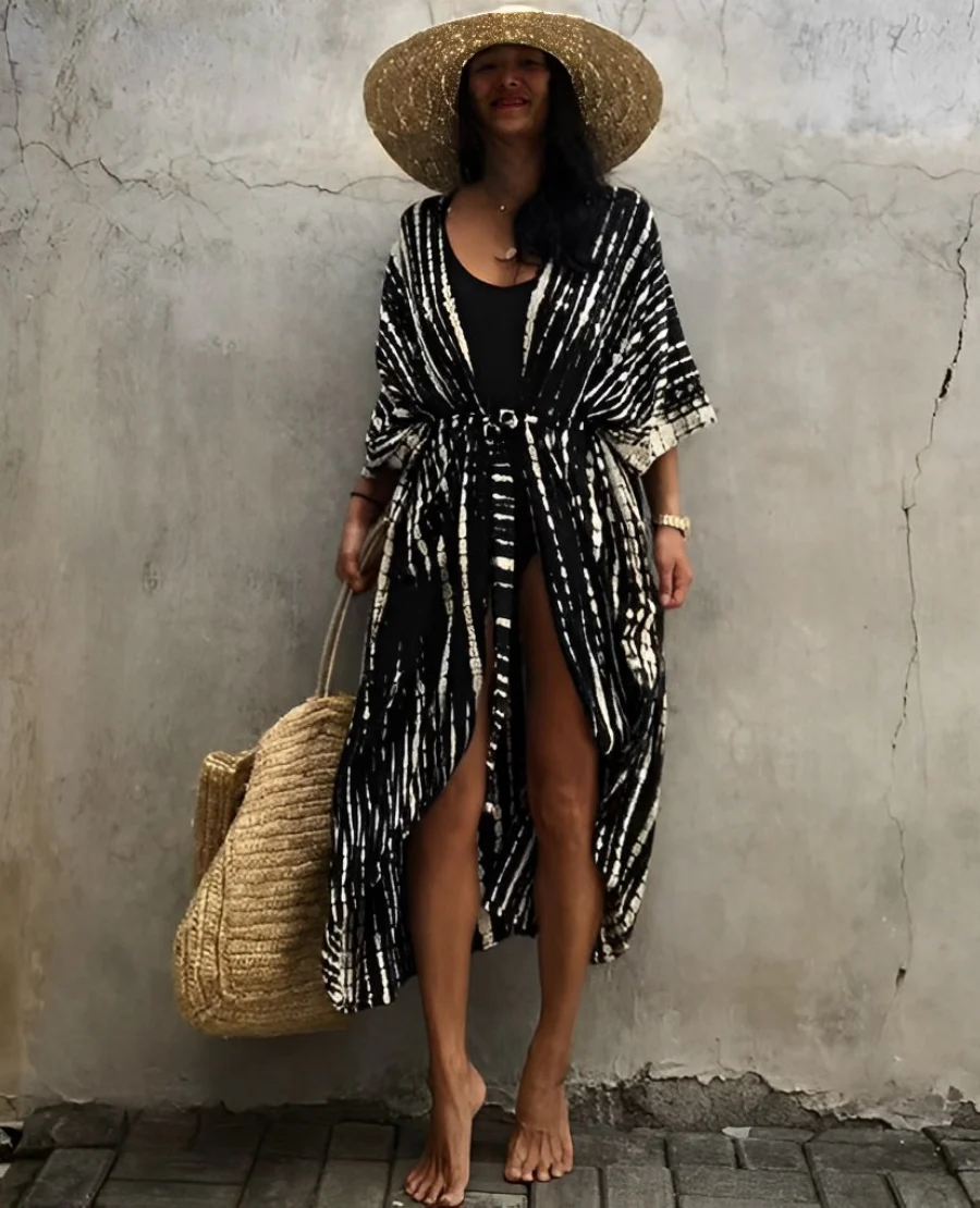 Cecily | Boho Kimono Dress Cover-Up - Image 15