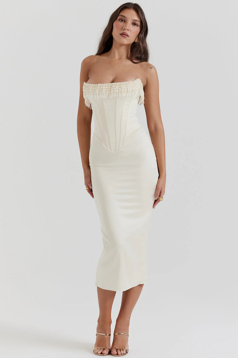 Celandine | Vintage Strapless Dress - Image 5