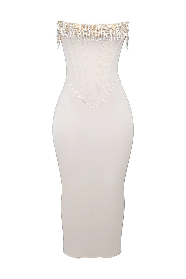 Celandine | Vintage Strapless Dress - Image 9